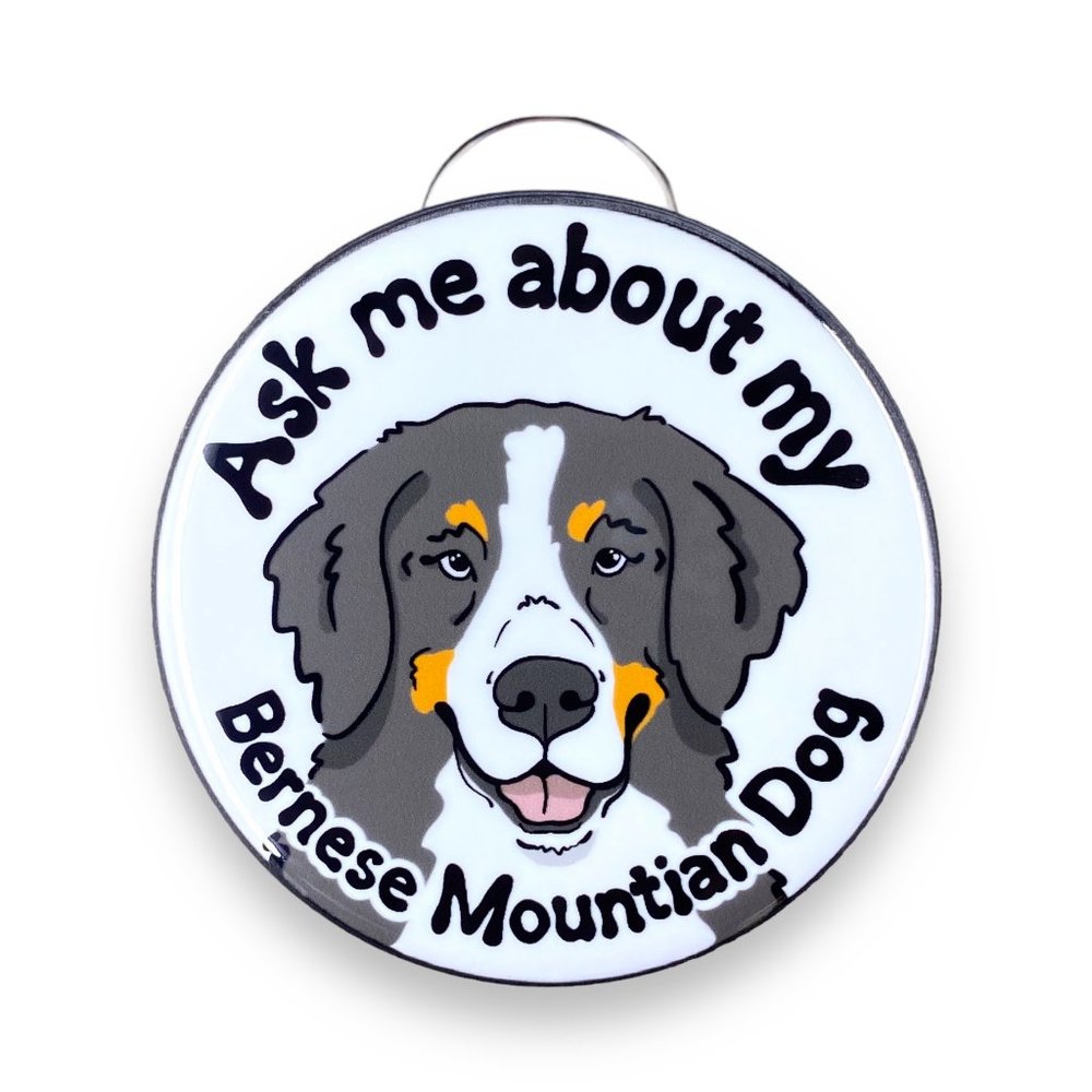 Bernese Mountain Dog Bottle Opener Keychain Accessories 2.25" Handmade